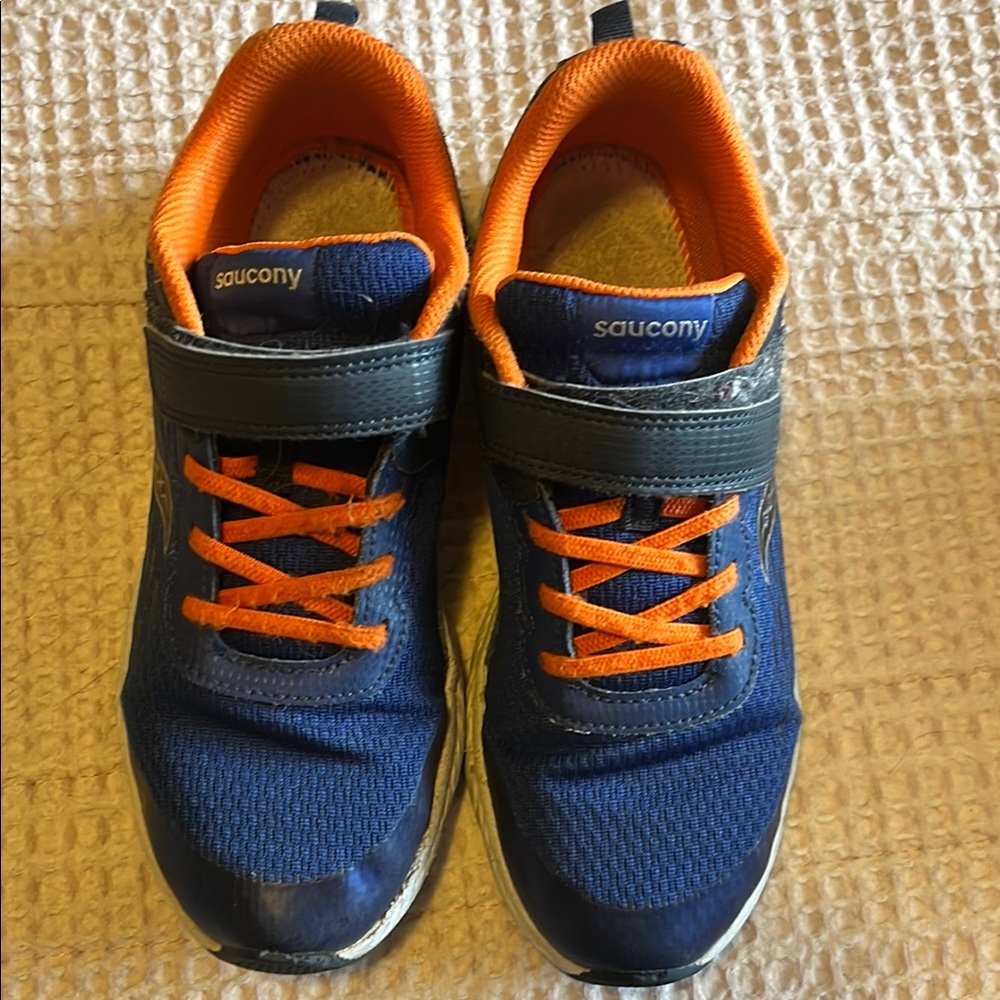 Saucony Kids' Blue and Orange Sneakers